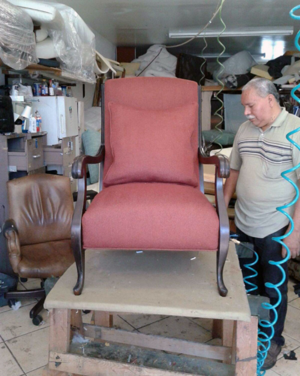 Commercial chair upholstery in Los Angeles