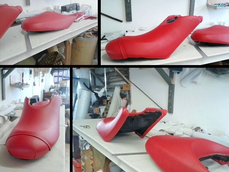Jet Sky Seat Upholstered or Acuatic Motorcicle seat upholstery Los Angeles, CA. Photo by Manuel Lopez